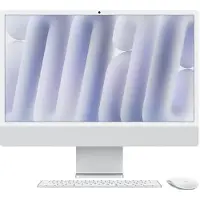 Apple iMac 24 Pouces M4 (CPU 10 Cœurs/GPU 10 Cœurs) 16 Go/512 Go Argent AZERTY