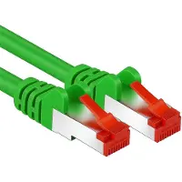 Goobay Câble patch CAT 6, S/FTP (PiMF), vert, 2 m - conducteur en cuivre (CU), gaine sans halogène (LSZH)