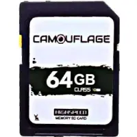 Camouflage Carte SD pour Caméras de détection 64Go Camouflage