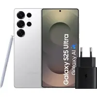 Samsung Galaxy S25 Ultra 256 Go Blanc 5G + Chargeur 25 Watts Noir