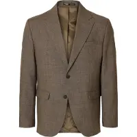 Selected En Laine Coupe Classque Blazer Homme Marron 46