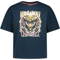 Vingino T-Shirt 'Henrieka' bleu foncé / or / rose
