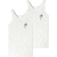 Schiesser Maillot de corps 'Horse World' violet / blanc cassé