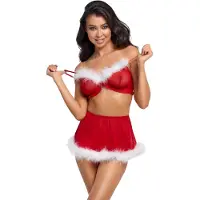 Cottelli Ensemble lingerie de Noël (rouge)