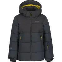 Icepeak - Doudoune de ski/snowboard - Louin Jr Anthracite - Taille Enfant 152 cm - Noir