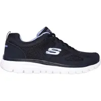SKECHERS Baskets basses 'Burns Agoura' bleu marine / blanc