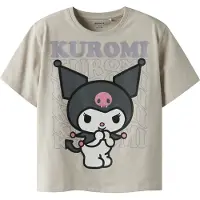 Name it T-Shirt 'NKFDYKRA KUROMI' taupe / graphite / violet clair / blanc