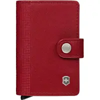 Victorinox Altius Secrid Leather Card Wallet 612680 Red, porte-monnaie en cuir avec porte-cartes