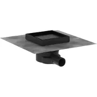 Hansgrohe RainDrain Point rigole de douche 15cm Noir Mat grille à carreler
