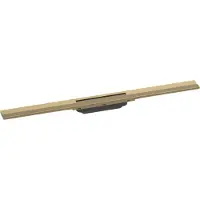 Hansgrohe RainDrain Flex kit de finition pour rigole de douche découpable 80cm Brushed Bronze