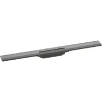 Hansgrohe RainDrain Flex kit de finition pour rigole de douche découpable 80cm Brushed Black Chrome