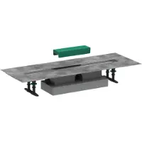 Hansgrohe uBox Flat kit d'installation pour rigole de douche 70cm pour Raindrain Match ou Rock