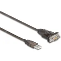 DeLOCK Adapter USB 2.0 Typ-A zu 1 x Seriell RS-232 D-Sub 9 Pin Stecker