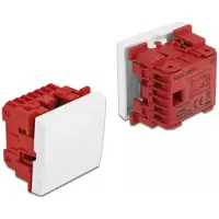 DeLOCK Easy 45 Wipschakelaar 2-polig, 45x45 mm, blanc. -