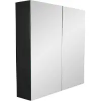 Balmani Mitra armoire de toilette 75 x 72 cm Noir Mat
