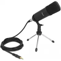DeLOCK Microphone de table - Noir -