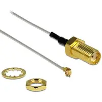 DeLOCK Câble SMA femelle vers MHF-II femelle – 50 Ohm