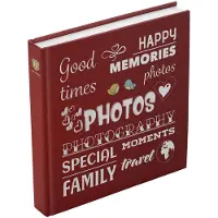 Henzo Album photo Wording rouge -