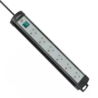 Brennenstuhl 1951563100 Steckdosenleiste Premium-Line 6fach 3m UK