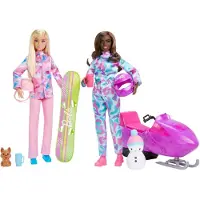 Barbie - Coffret deux Poupées Barbie Sports dhiver - Coffret Poupée Mannequin - 3 ans et +
