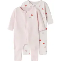 Name it Car Heart Long Sleeve Pyjama 2 Units Rose 24 Months Fille