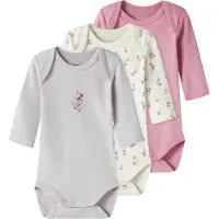 Name it Barboteuse / body jade / violet clair / éosine / blanc