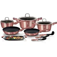 Berlinger Haus Cuisson ensemble de casseroles Metallic Irose Line BH6044