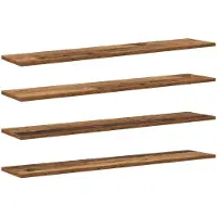vidaXL Étagère à livres 4 pcs Marron 100 x 20 x 1.5 cm