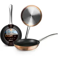 Ibili Natura Copper 26 Cm Frying Pan Argenté