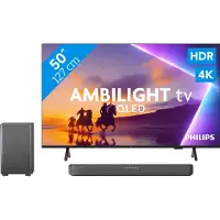 Philips Ambilight 50'' PUS8500 QLED 4K (2025) + TAB5309