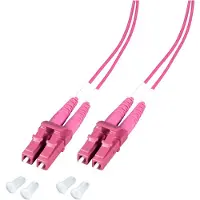 EFB Elektronik Cavalier duplex LC-LC 50/125µ, OM4, LSZH, violet érika, 1.2mm, 2m (2 m)