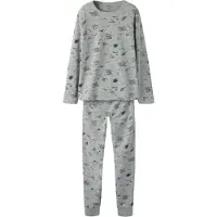 Name it Pyjama marine / jaune pastel / gris chiné / rouge orangé