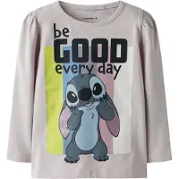 Name it T-Shirt 'NMFDIANA STITCH' opal / kiwi / mauve / noir