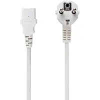 Gembird CÂBLE D'ALIMENTATION C13 1.8M/PC-186W-VDE (1.80 m), Câble d'alimentation, Blanc