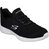 SKECHERS Baskets basses 'Dynamight' noir / blanc