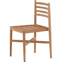 Ebuy24 Kenya chaise de jardin empilable teck.