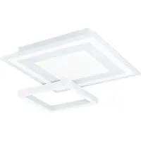 Eglo SAVATARILA-Z applique/plafonnier lampe éclairage - L45 x l45 x H7 cm - blanc - 4X2,7W;4X2,7W incl. - IP20