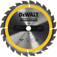 DeWalt Lame de scie pour Bois 184 x 16 x 1,8 mm (24T)