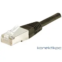 Exertis Connect Cordon RJ45 patch FTP CAT 5e Noir - 0,30 m