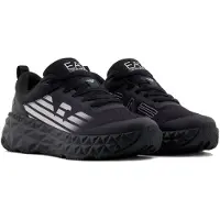 Emporio Armani unisex. X8X239_XK432 Baskets Kobra noir (39 1/3), Plat, Lacets, Casuel, Sport, Multisport