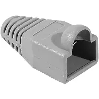 Exertis Connect Passe-fils anti-pli pour connecteur modulaire RJ45, câble rond, gris, 10 pièces Passe-fils anti-pli
