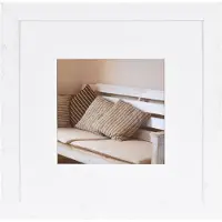 Henzo Bois flotté 50x50 Cadre blanc -