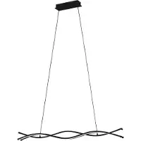 Eglo 99317 LASANA 3 LED Lampe à suspendre 33W 985x80mm noir blanc blanc chaud