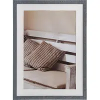 Henzo Bois flotté 60x90 Cadre bleu -