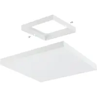 Eglo Connect LED Plafonnier Turcona-Z blanc 45 x 45 cm dimmable, ww-kw