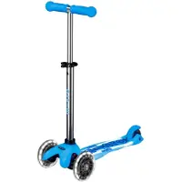 Micro trottinette pour enfants Glow LED Arctic Blue - Mini Micro Scooter avec roues lumineuses