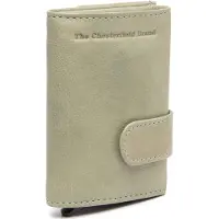 The Chesterfield Brand Cuir étui pour carte de crédit Iriona Cardholder Ocean Green Nivala beige