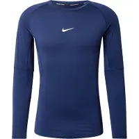 Nike T-Shirt fonctionnel 'Pro' bleu marine / blanc