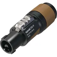 Neutrik NL2FXX-W-S, Connecteur audio, Noir