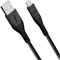 BlueBuilt Câble USB-A vers Lightning 1,5 m Kevlar Noir